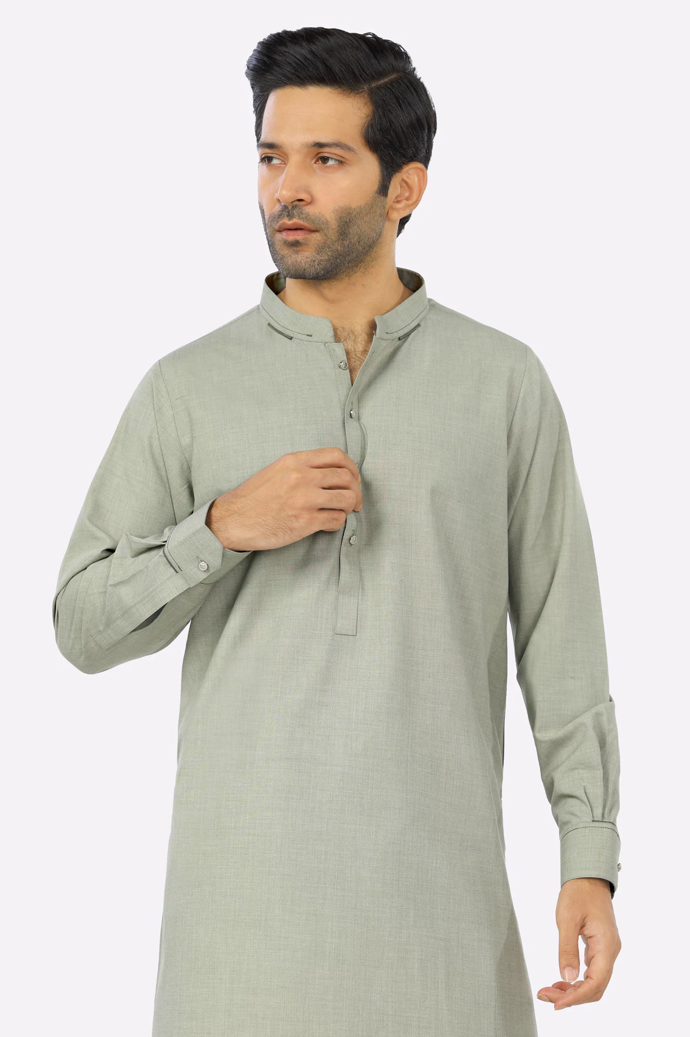 Light Green Wash & Wear Shalwar Kameez – Diners Pakistan