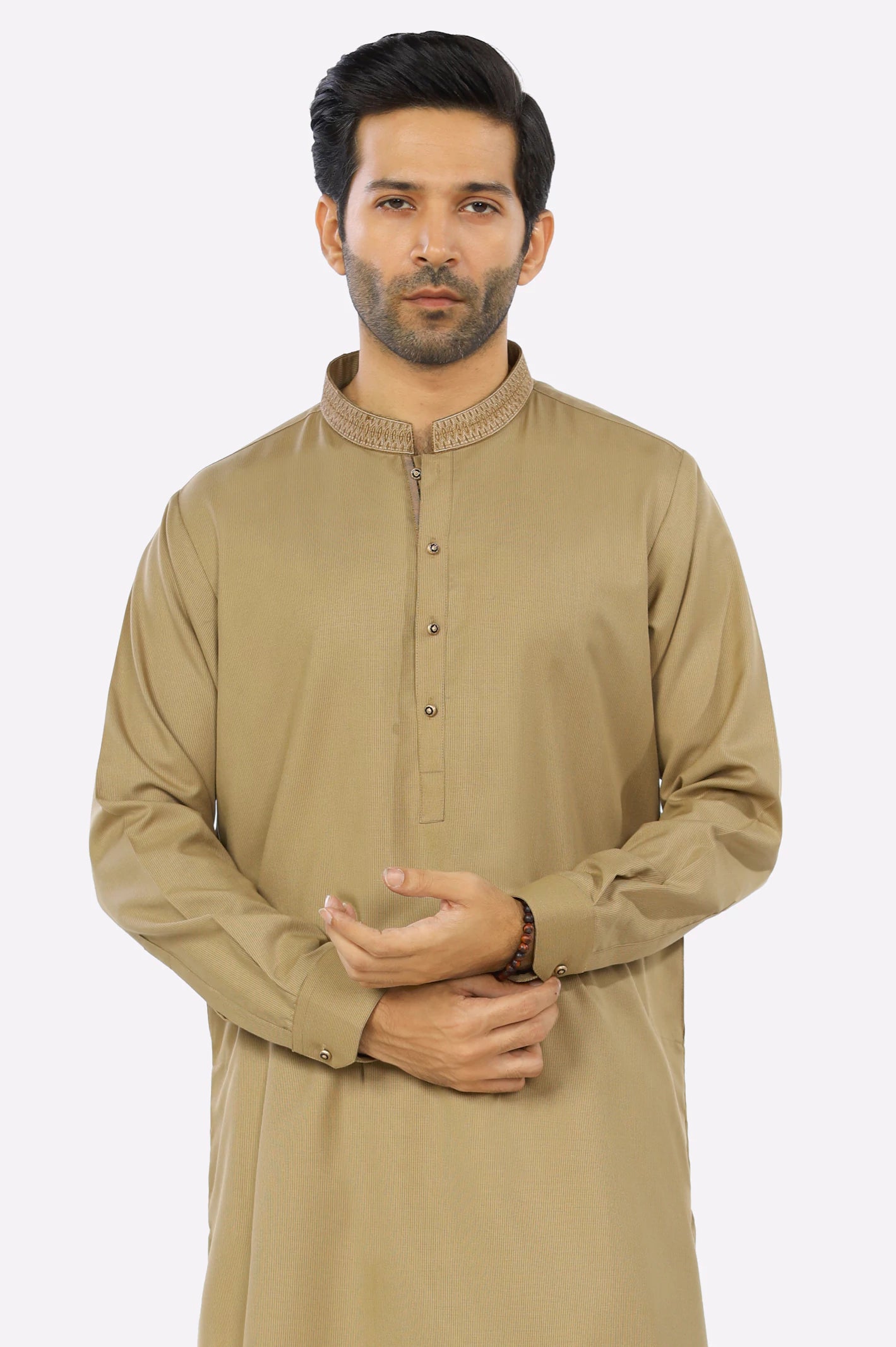 Mustard Rayon Blend Shalwar Kameez From Diners