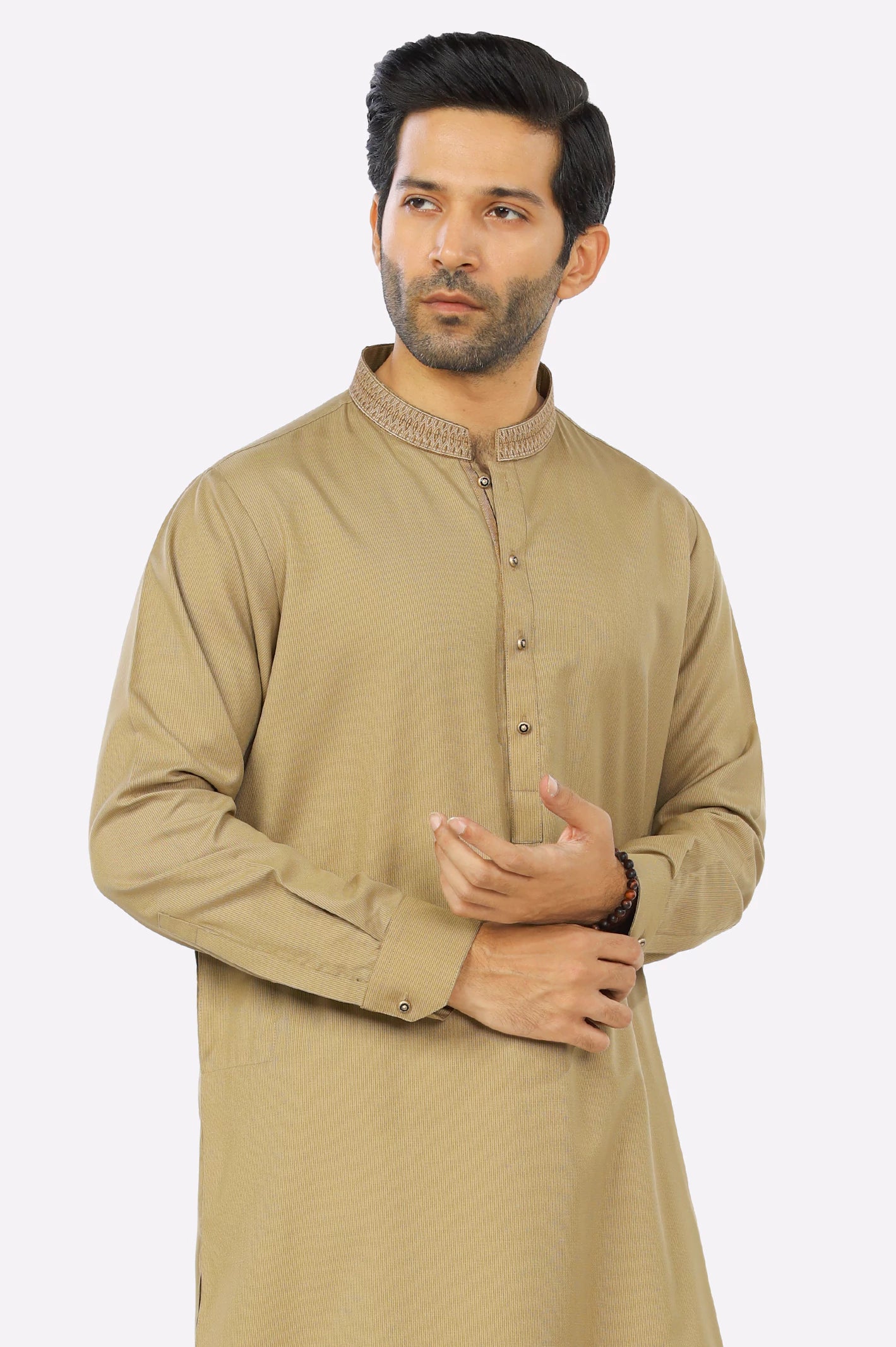 Mustard Rayon Blend Shalwar Kameez From Diners