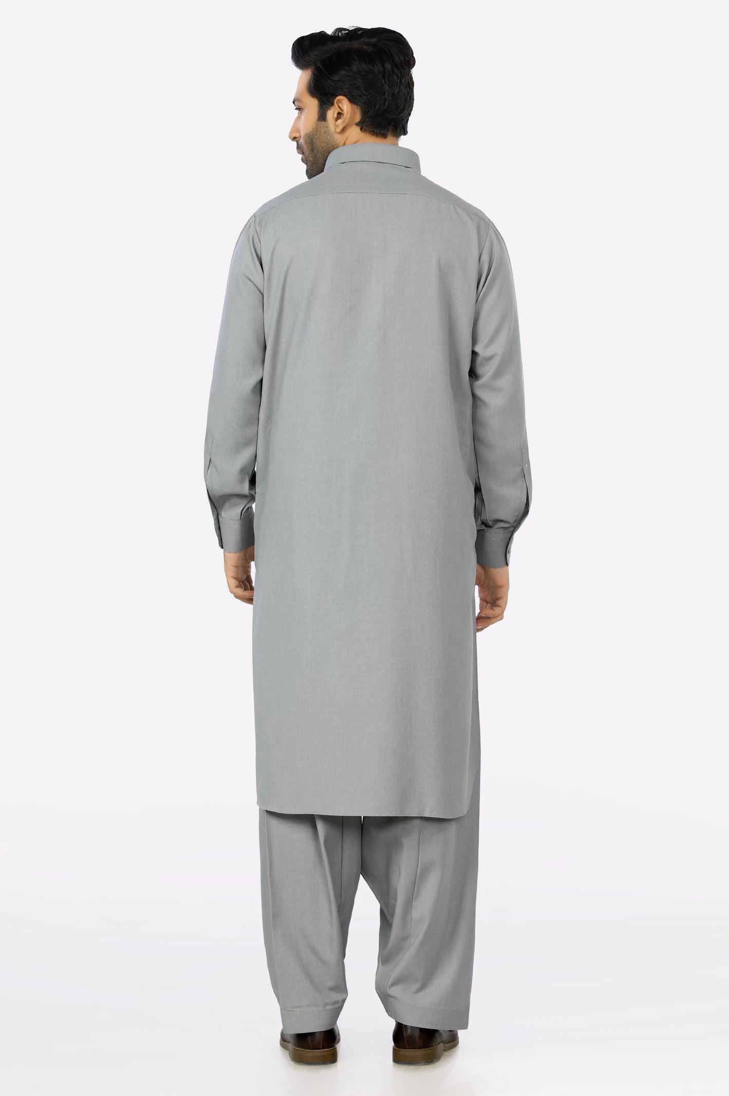 Grey Rayon Blend Shalwar Kameez From Diners