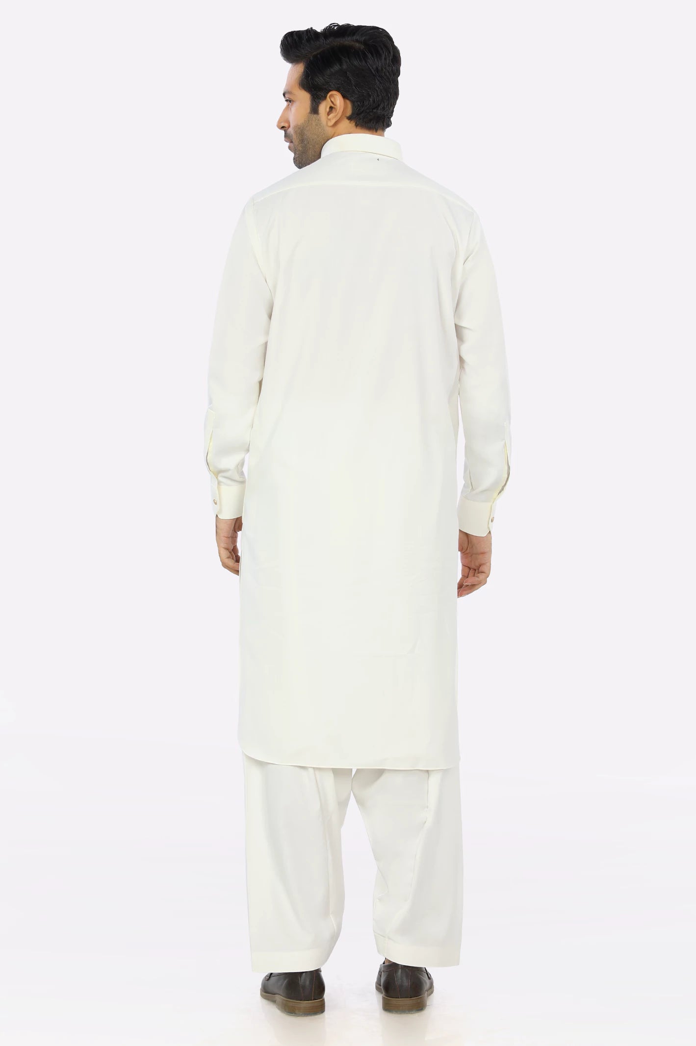 Cream Rayon Blend Shalwar Kameez From Diners