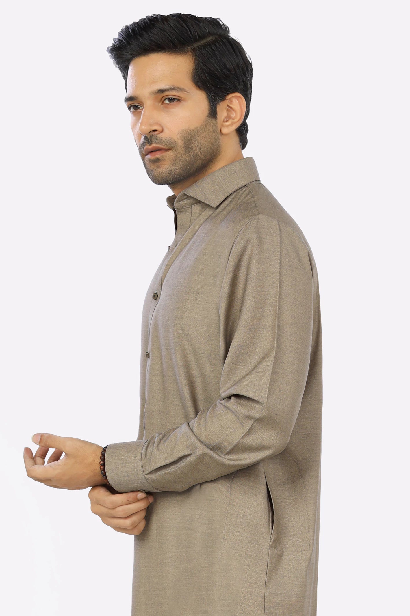 Light Brown Rayon Blend Shalwar Kameez From Diners