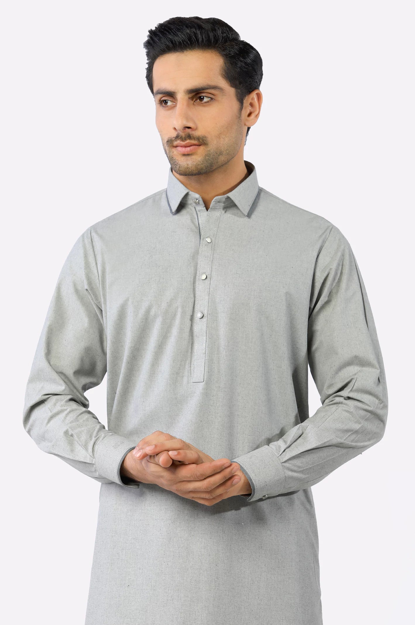 Grey Wash & Wear Shalwar Kameez From Diners