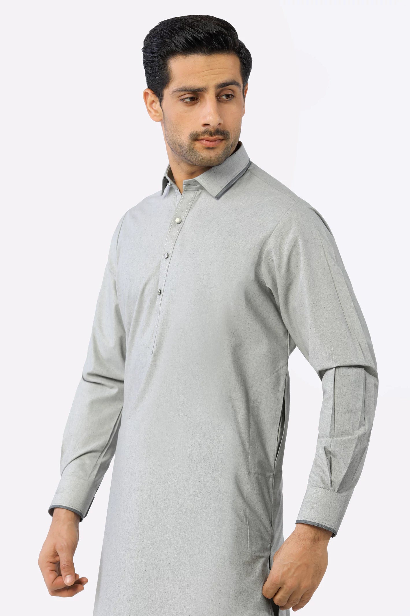 Grey Wash & Wear Shalwar Kameez From Diners