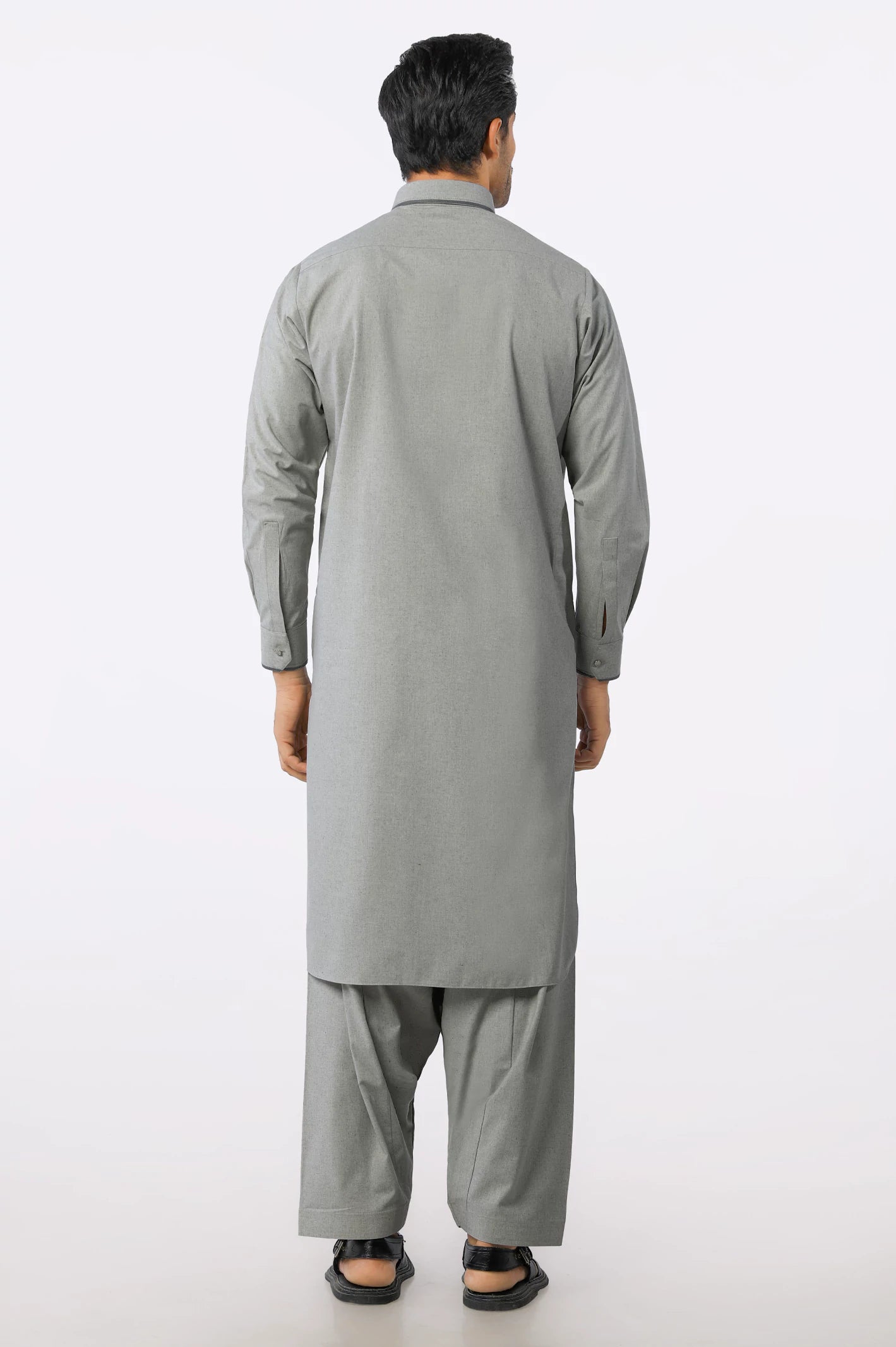 Grey Wash & Wear Shalwar Kameez From Diners