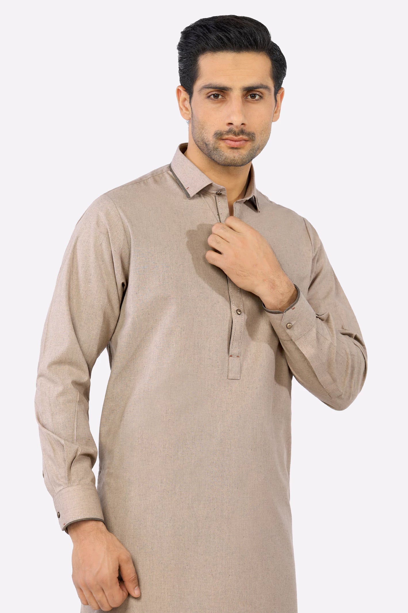 Light Brown Wash & Wear Shalwar Kameez From Diners