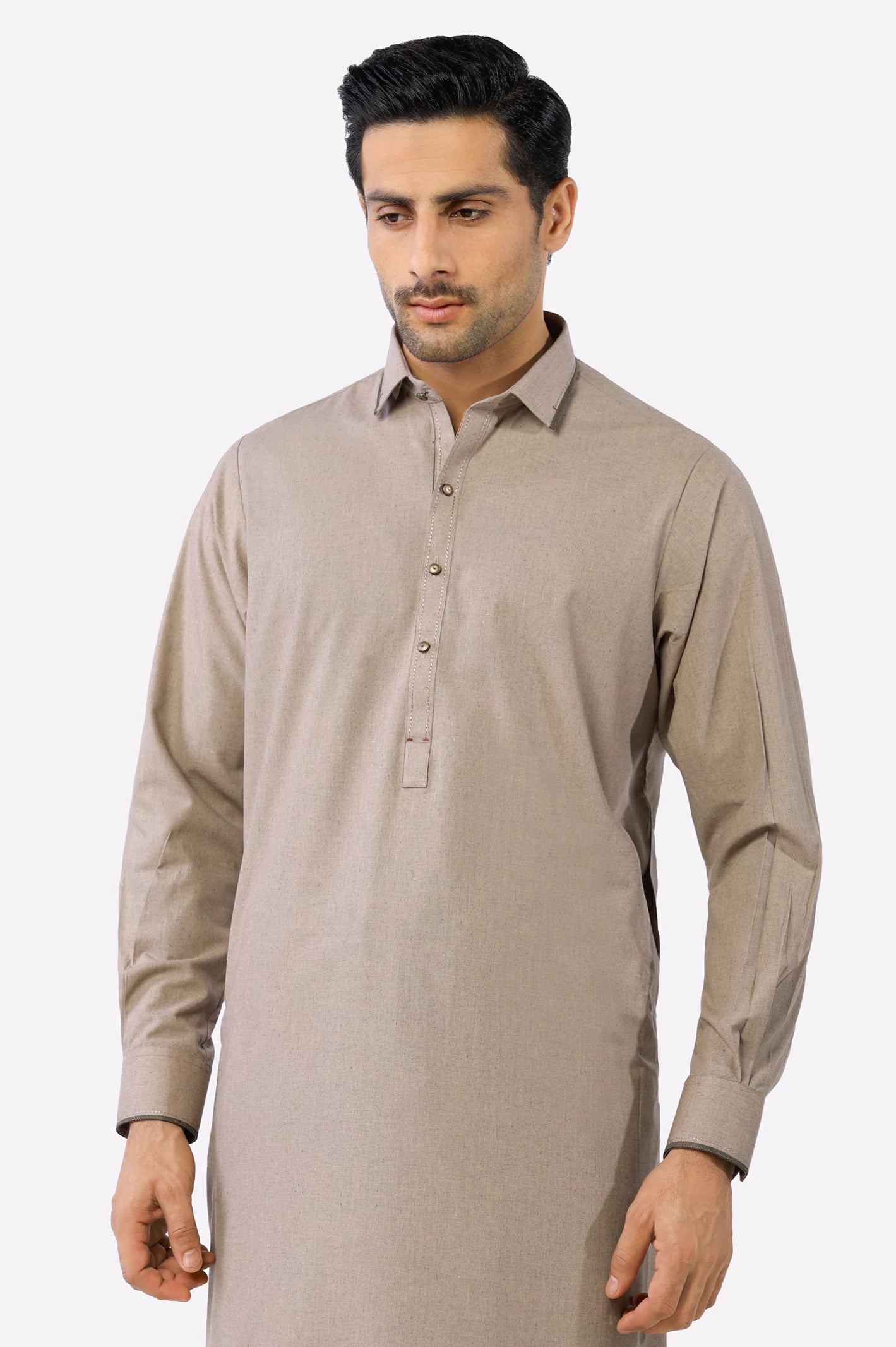 Light Brown Wash & Wear Shalwar Kameez From Diners