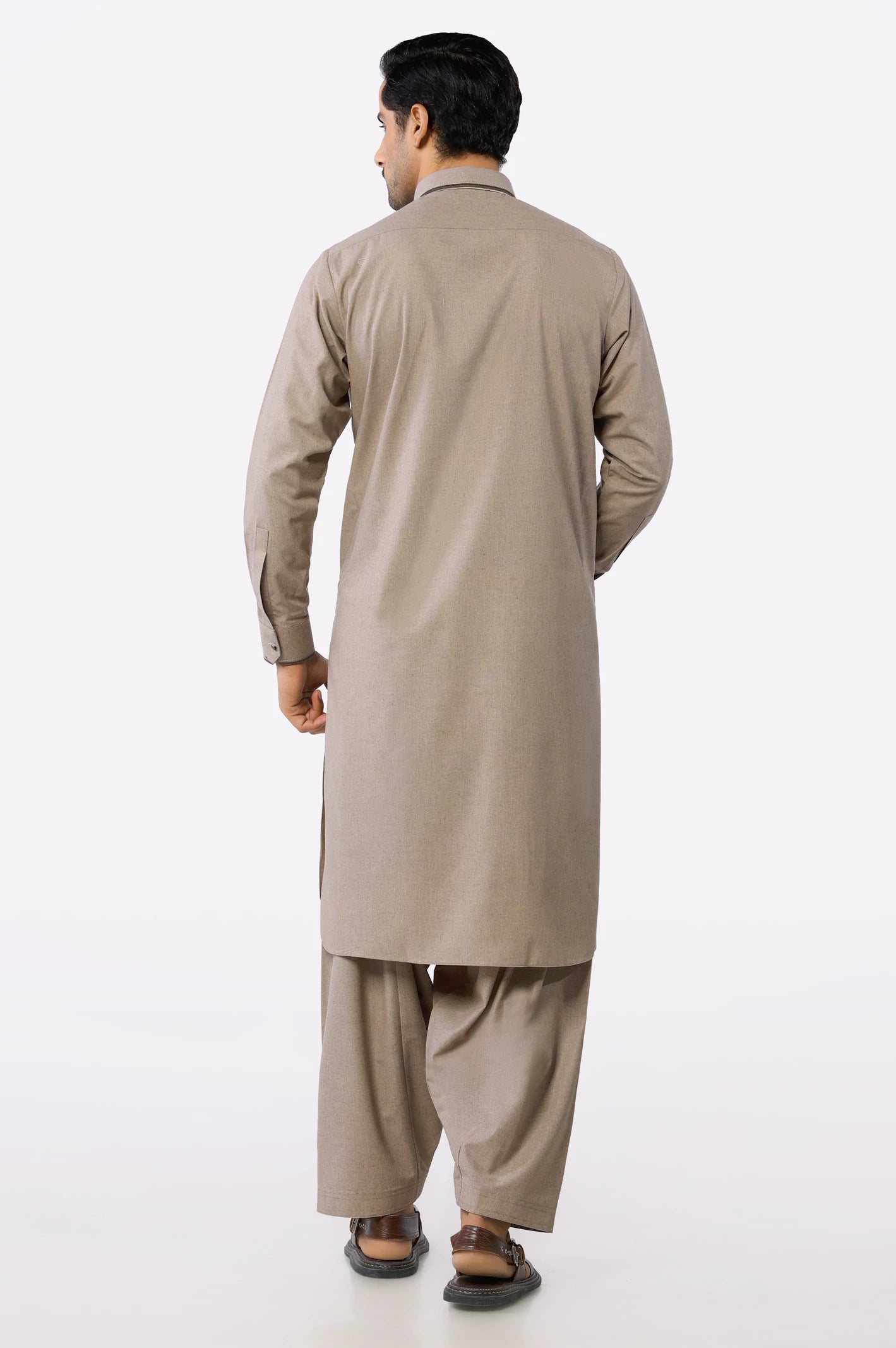 Light Brown Wash & Wear Shalwar Kameez From Diners