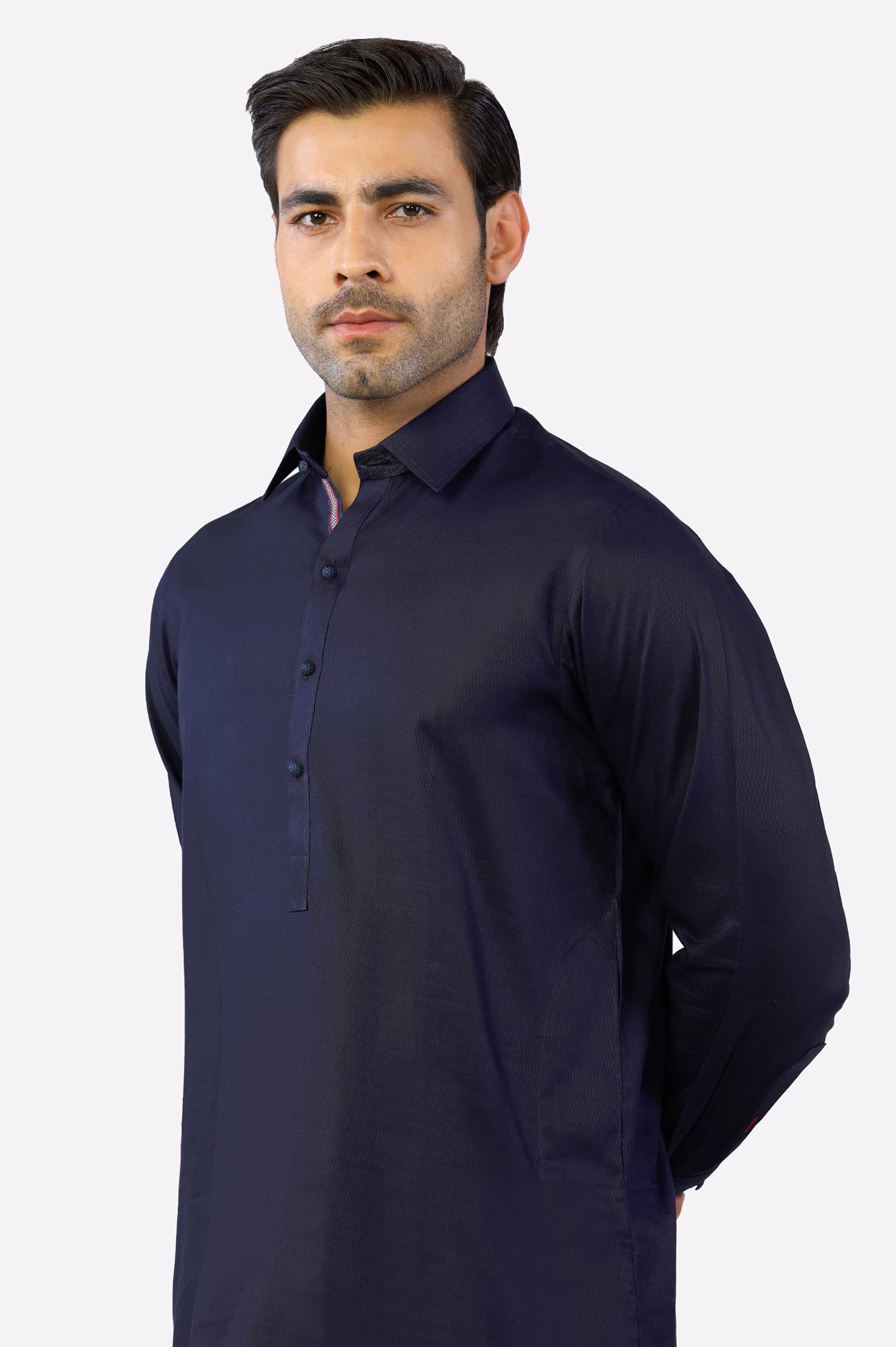 Navy Blue Wash & Wear Shalwar Kameez