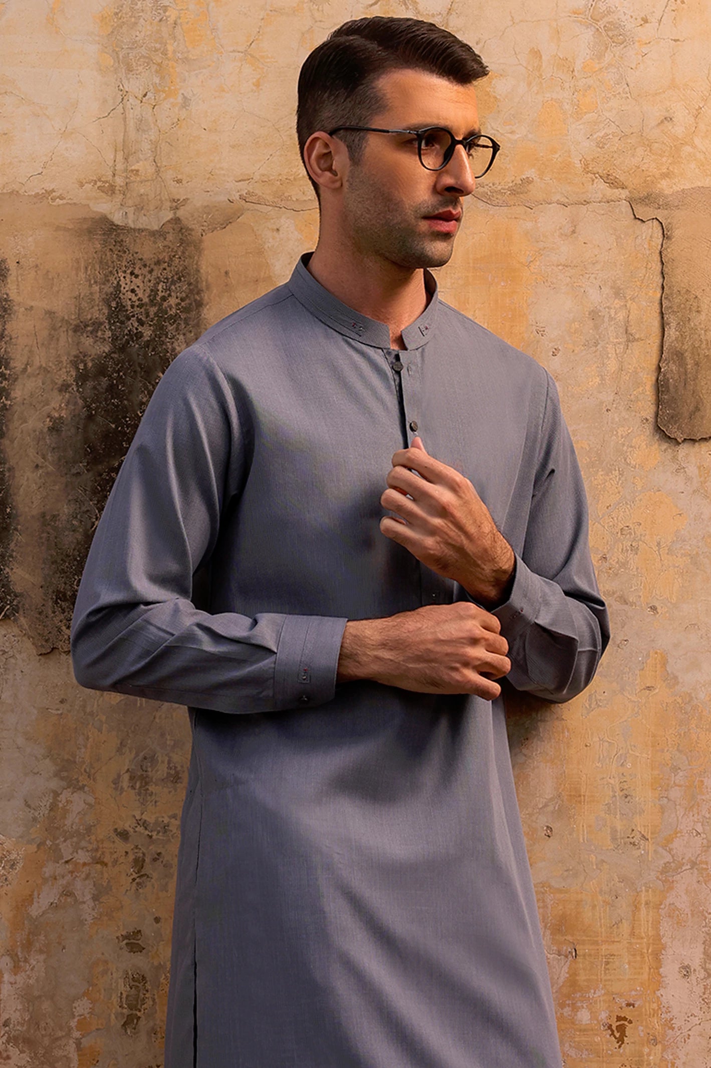 Dark Grey Shalwar Kameez