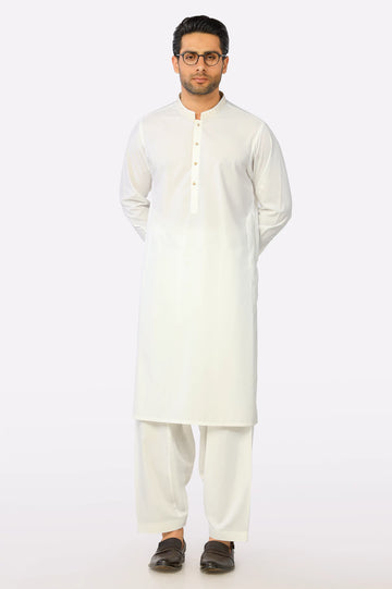 Off White Wash & Wear Shalwar Kameez