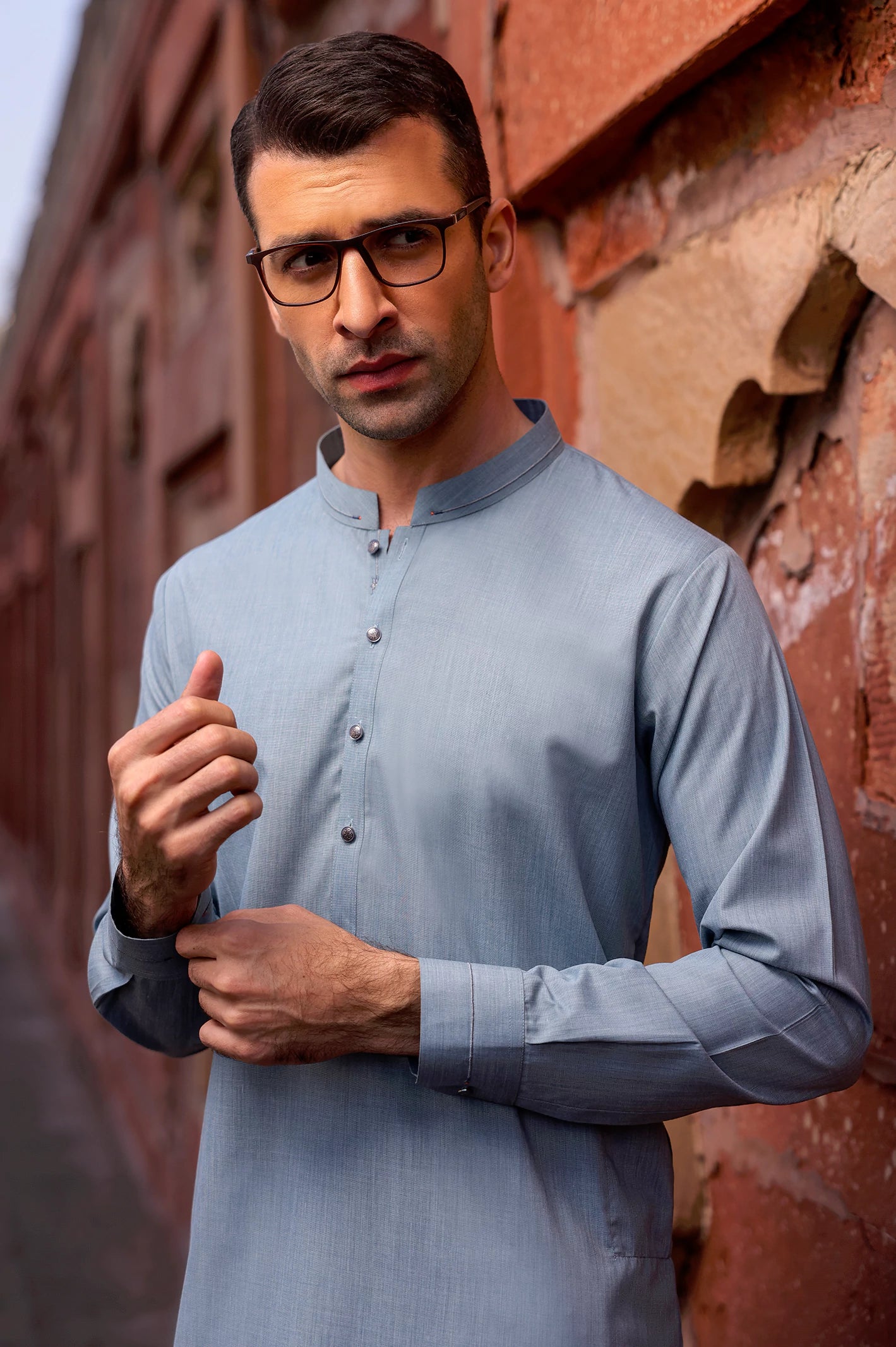 Light Blue Wash & Wear Shalwar Kameez