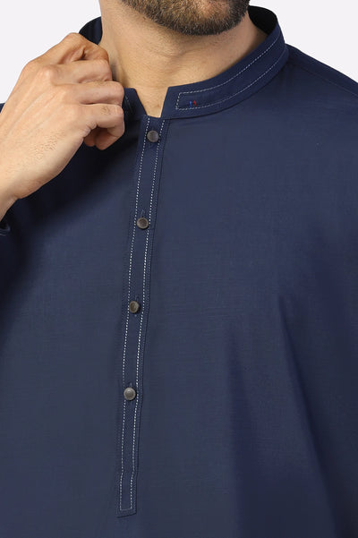 Navy Blue Shalwar Kameez for Mens