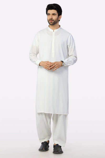 Diners Off White Shalwar Kameez for Men