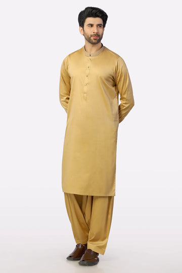 Mustard Cotton Shalwar Kameez