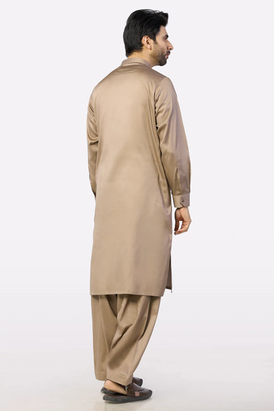 Light Brown Shalwar Kameez for Men's