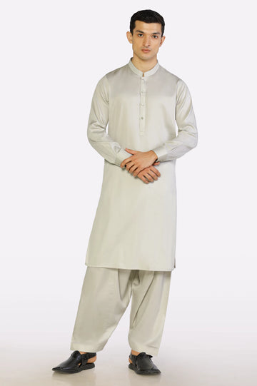 Light Beige Shalwar Kameez for Men