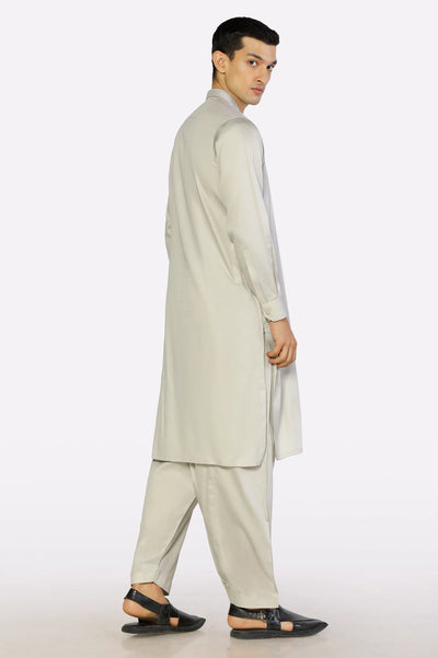 Men Light Beige Kameez Shalwar From Diners