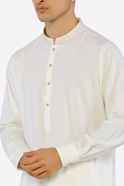 Mens Cream Shalwar Kameez from Diners