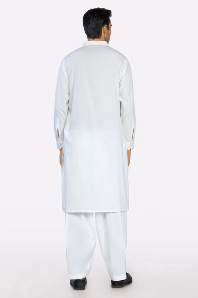 Men Off White Shalwar Kameez