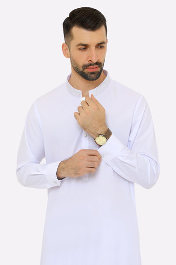 White Wash & Wear Shalwar Kameez