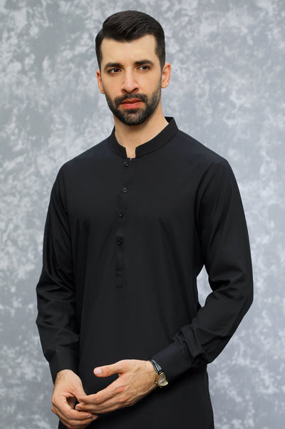 Men Black Wear Shalwar Kameez
