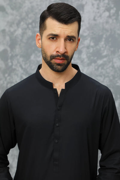 Black Shalwar Kameez for Men 