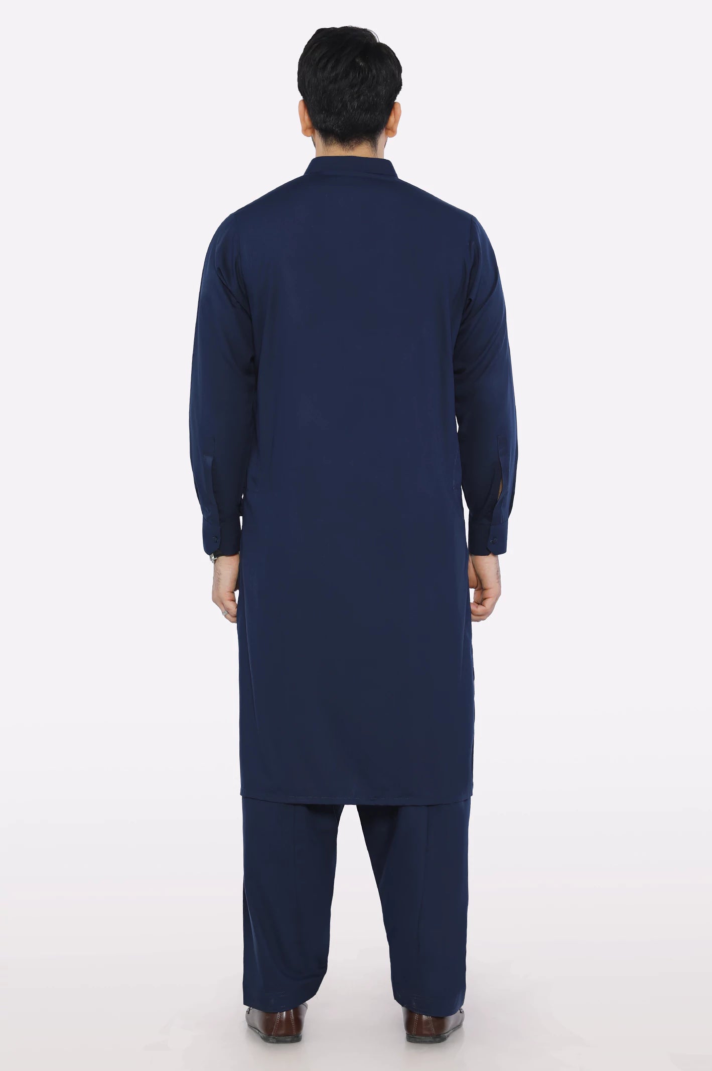 Men Navy Blue Wear Shalwar Kameez