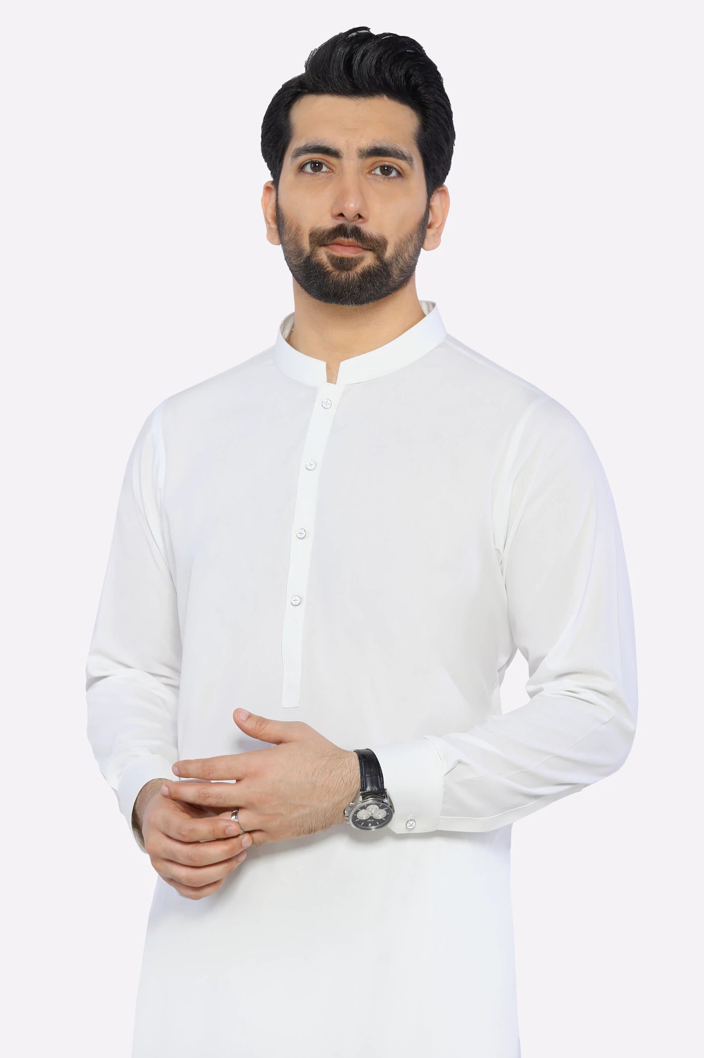 Off White Wash & Wear Shalwar Kameez