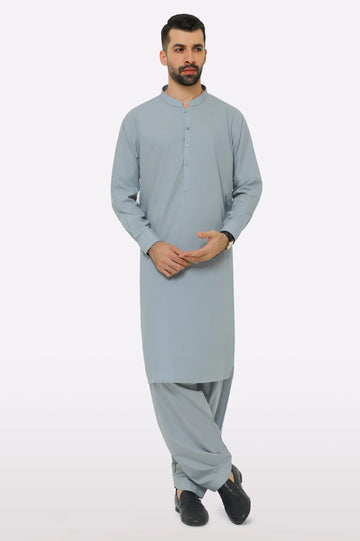 Grey Wash & Wear Shalwar Kameez