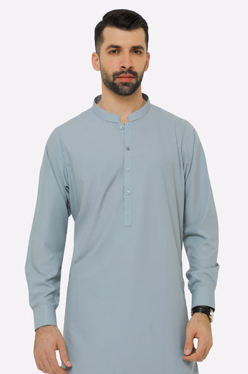 Grey Wash & Wear Shalwar Kameez