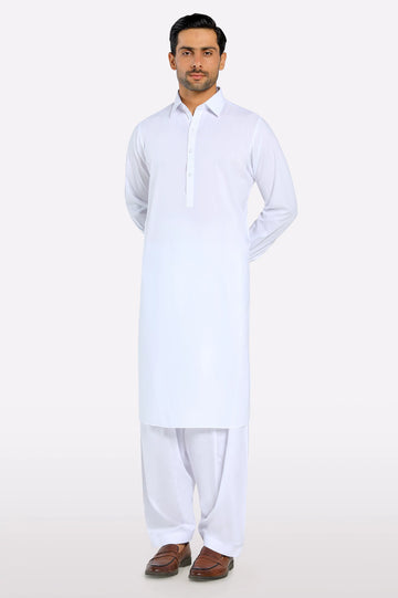 White Wash & Wear Shalwar Kameez