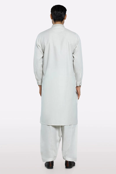 Wash & Wear Light Beige Shalwar Kameez