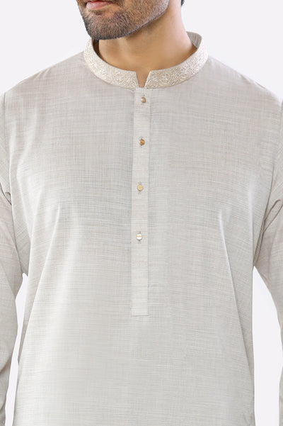 Wash & Wear Men Light Brown Shalwar Kameez