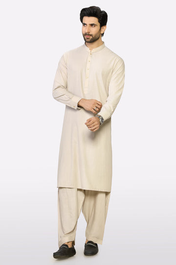 Beige Wash & Wear Shalwar Kameez
