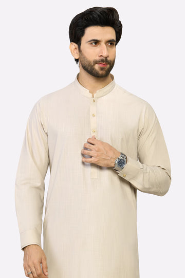 Beige Wash & Wear Shalwar Kameez