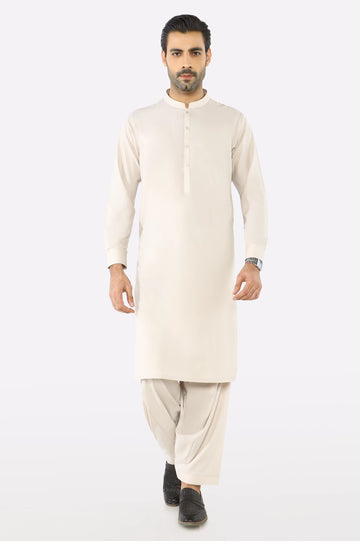 Light Beige Wash & Wear Shalwar Kameez