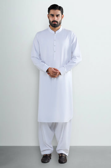 White Wash & Wear Shalwar Kameez