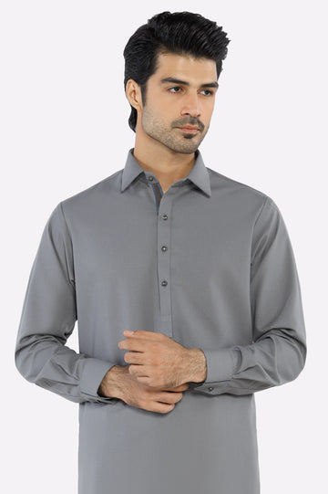 Grey Wash & Wear Shalwar Kameez