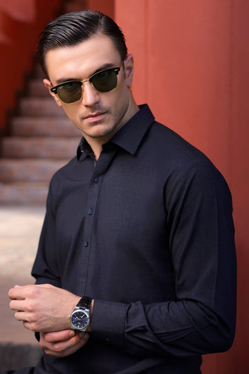 Dark Blue Wash & Wear Shalwar Kameez