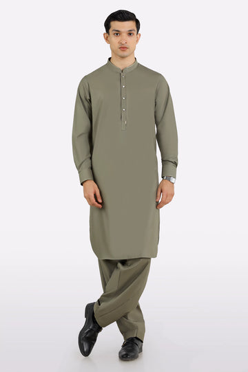 Beige Wash & Wear Shalwar Kameez