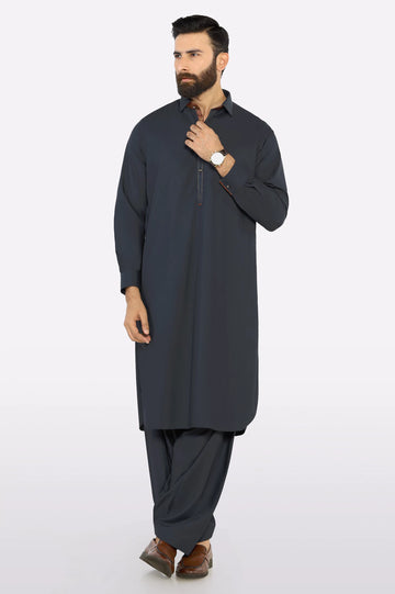 Grey Wash & Wear Shalwar Kameez