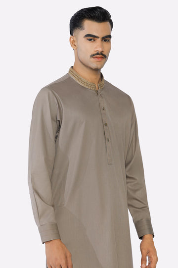 Light Brown Wash & Wear Shalwar Kameez