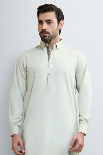Light Green Wash & Wear Shalwar Kameez