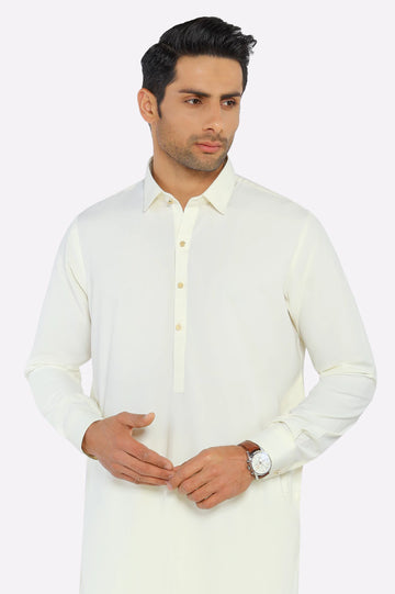 Cream Boski Shalwar Kameez