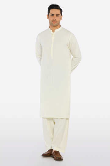 Cream Boski Shalwar Kameez