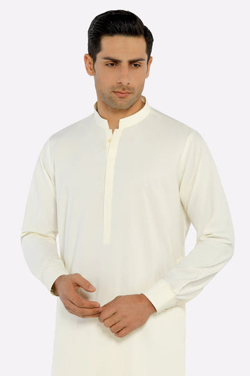 Cream Boski Shalwar Kameez