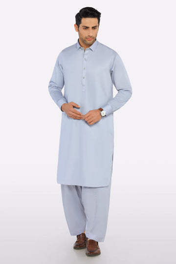 Dark Grey Cotton Shalwar Kameez
