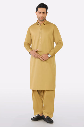 Mustard Cotton Shalwar Kameez