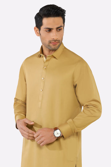 Mustard Cotton Shalwar Kameez